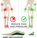 Orthotic Shoe Insoles Inserts Flat Feet High Arch Support For Plantar - Imagen 11
