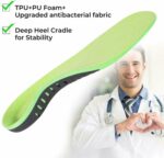Orthotic Shoe Insoles Inserts Flat Feet High Arch Support For Plantar - Imagen 12