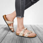 Aerothotic Irenic Women's Soft Footbed Strappy Slide Sandals - Imagen 2