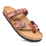 Aerothotic Irenic Women's Soft Footbed Strappy Slide Sandals - Imagen 6